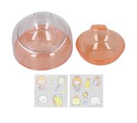 Slanted Raised Cat Bowl Enhanced Health Sturdy Tilted Dog Dish Bowl Transparent for Home Indoor (Naranja)