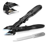Slanted Toe Nail Clippers for Thick Nails, Large Toenail Clippers for Elderly Thick Toenails with Wide Jaw Opening, Heavy Duty Long Handle Sharp Nail Clippers Cutter for Men Women Gifts Ideas
