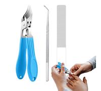 Slanted Toe Nail Clippers, Stainless Steel Toe Nail Trimmer, Wide Anti-Splash Hand Nail Clipper for Home Care, Children, Elderly, Men and Travel