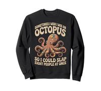 Slap 8 People Marine Biologist Octopus Diving Ocean Octopus Sweatshirt