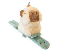 Slap Bracelet Stuffed - Cute Plush Capybara Wrist Wrap for Children, Kids Wristband Play with Adjustable Fit, Fashion Animal Bracelet for Youth, Teens, Classroom, Travel, School, 9.84x3.94in