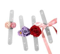 Slap Bracelet Wrist Corsage 4 Pieces DIY Wedding Supplies