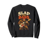 Slap Da Bass Funny Sasquatch Bass Guitar Fun Musician Sweatshirt