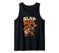 Slap Da Bass Funny Sasquatch Bass Guitar Fun Musician Tank Top