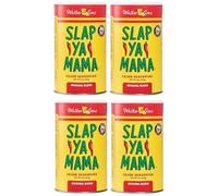 Slap Ya Mama Original Blend Cajun Seasoning - 8 oz Can, Pack of 4, All Natural, MSG Free, Kosher - Authentic Louisiana Flavor