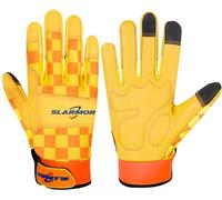 SLARMOR Gardening-Gloves-for-Women, Thorn-Proof and Touchscreen Cowhide Leather-Work-Gloves Breathable Safety Gloves with Grip - Durable Gardening Supplies Gift for Women