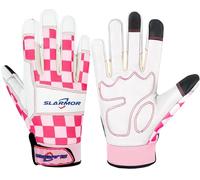 SLARMOR Gardening-Gloves-for-Women, Thorn-Proof and Touchscreen Cowhide Leather-Work-Gloves Breathable Safety Gloves with Grip - Durable Gardening Supplies Gift for Women