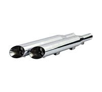Slash Cut 3" Chrome Mufflers For Harley Davidson Sportster 2004-2013 For Harley Davidson Sportster 2004-2013 Sold as Pair
