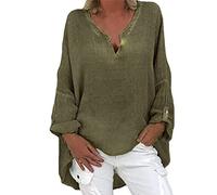 Slash Neck Tops for Women Gold Blouse Holy Communion Gifts for Girls Wedding Sleeve Shirt V Neck Solid Top Plus Casual Women Size Color Long Blouse Loose Women's Blouse Warehouse Clearance