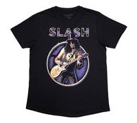 Slash Unisex T-Shirt: Purple Circle (Small)