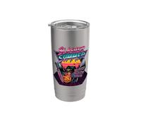 Slasher Summer Horror Movie Fan Retro Stainless Steel Insulated Tumbler