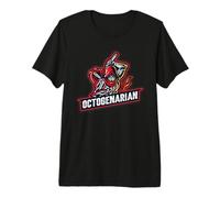 Slashing Warrior Proud 80th Birthday Octogenarian Premium T-Shirt
