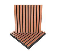 Slat 2 Pack - Sound Absorption-Diffuse Acoustic Panel | 50x50x5cm | Absorption - Diffusion - Reflection - Soundproofing | Color Plates: (x2 POLE, Cherry)