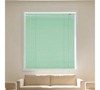 Slat Home Office Blind 80 x 130 cm Light Filtering Privacy Control Bedroom Blinds Waterproof Versatile Application for Bathroom, Bedroom, Home, Office, Kitchen, Green