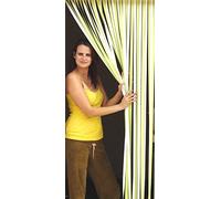 Slat type Door Curtain,Bug Blind,Fly Blind,Strip Blind-LIME GREEN & WHITE - 80cm wide x 200cm drop