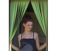 Slat type door curtain/Flr curatin/strip blind- Citrus - Complete with Self Adhesive Hooks for UPVC Plastic Frames