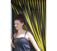 Slat type Door Curtain/Fly Blind- With pair of self adhesive hooks for uPVC doors-BUMBLE BEE
