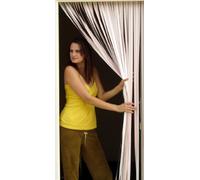Slat type Door Curtain/Fly Blind- With pair of self adhesive hooks for uPVC doors-PASTEL PINK & WHITE - 80cm wide x 200cm drop