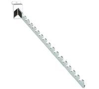 Slat Wall SLATWALL Fittings PRONGS ARMS Hooks Retail Display Shop Fittings (1x 16 NOTCHES Waterfall ARM)
