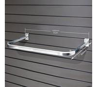 Slat Wall SLATWALL Fittings PRONGS ARMS Hooks Retail Display Shop Fittings (1x D Rail (1000mm))