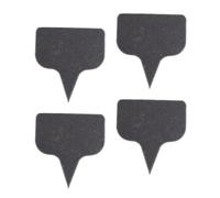 Slate Cheese Marker Set - 4 Decorative Toothpick Flags, Black Cheese Labels - Ideal for Cheese Platters, Appetizers and Plant Labels