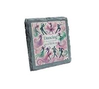 Slate Coaster with Dancing Illustration - 'Dancing: The Art of Counting While Feet Do Their Own Thing' (slco-kf25-feetdancehg)