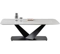 Slate Coffee Table with Metal Frame, Rectangular Industrial Living Room Table, Modern Design for Home Décor, Durable Slate Top, Stylish and Functional