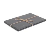 Red Hamper SL006 Slate Drinks Large Rectangular Slate Place Mat Set 2