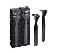 Slate Flosser Mini Reusable Floss Pick, Gum Brush, Tongue Scraper, 2 Pack