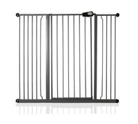 Safetots Extra Tall Metal Safety Gate Pressure Fit, 126.7Cm - 134.3Cm, Slate Grey, 104Cm In Height, Extra Tall Baby Gate, Grey