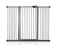 Safetots Extra Tall Metal Safety Gate Pressure Fit, 139.8Cm - 147.4Cm, Slate Grey, 104Cm In Height, Extra Tall Baby Gate, Grey
