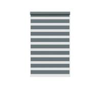 Slate Grey Day & Night Zebra Roller Blind (165cm drop) - 135cm