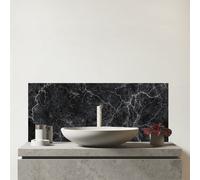 Slate Grey Quartz Effect Glass Bathroom Splashback Warren Reed - Designer Grey One Size
