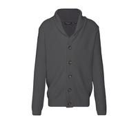 (SLATE GREY, X-Large) Brave Soul Harington Button Through Cardigan