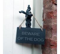 Slate Hanging Sign 'BEWARE OF THE DOG'