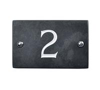 Slate House Number - Finest Quality on Amazon - Same Day Dispatch by 1st Class Post (Number 2)
