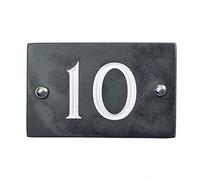 Slate number plaque with 2 digits FREE slate care oil - Numbers 1 to 99