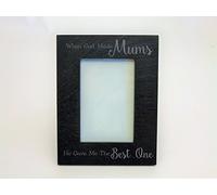 Slate photo frame "When God made mums he gave me the best one"