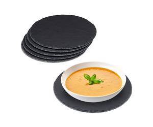 Slate serving platter Pizza set 720 g 0.6 cm 24 pieces