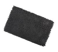 Slate Shaggy Microfibre Bathroom Shower Bath Mat Rug Non-Slip Backing 50x80cm