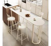 Slate tabletop bar table tall narrow,Industrial Rectangle Edge Kitchen Table,Dining Table Kitchen Table With Roman column metal base,White Bistro Indoor Outdoor End Side Tables,Table only(140*50*105cm
