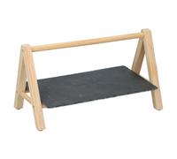 (Slate & Wooden Snack Stand) Assorted Snack Dish Serving Dishes Tray Dip Nibble