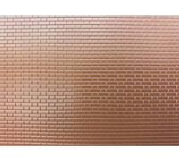Slater's Plastikard 0410 7mm 'O' Gauge Flemish Bond Red Brick Plastic Styrene Sheet