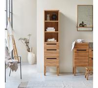 Slats - Solid teak column Natural