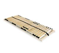 Slatted Bed Base Light Brown Beech Frame Birch Slats 80x200 cm 28 slats durable