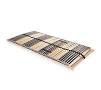 Slatted Bed Base Natural Solid Beechwood & Birch Slats 140x200 cm 42 slats 7zone
