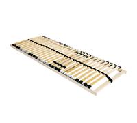 vidaXL Slatted Bed Base Brown 90 x 190 cm Solid Beech Wood, Modern Bed Base, Sleek Rectangular Frame, Strong Slatted Support, Ergonomic Mattress Holder, Durable Bedroom Furniture