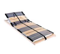 Slatted Bed Base with 42 Slats 7 Zones Frame Multi Sizes Multi Models vidaXL