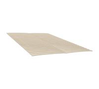 vidaXL Slatted Bed Bases, Pair of Poplar Wood Slats, Foldable for Space Saving, Brown, 70x200 cm - Support for Any Mattress Type