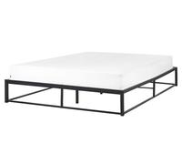 Beliani Bed Metal Viry 160 X 200 Cm (Eu King Size) Black